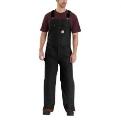 Carhartt Overalls Men's Washed Duck Insulated Bib Overall