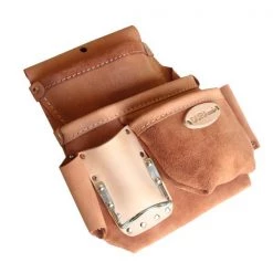 Dura Cuir Workwear 3-Pocket Right Side Nail Pouch With Loops