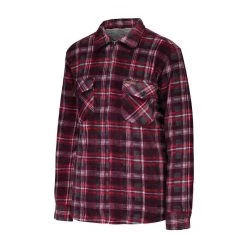 Läska Shirts Women's Plush Zipper Long Sleeve Fleece Shirt