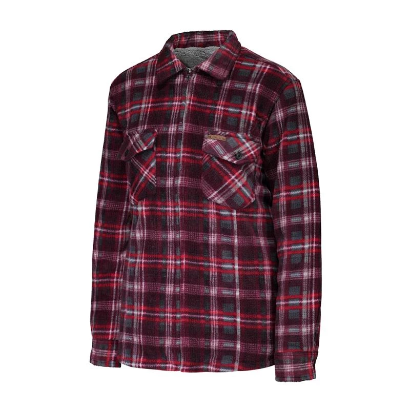 Läska Shirts Women's Plush Zipper Long Sleeve Fleece Shirt