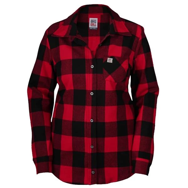 Big Bill Shirts Women's Brawny Flannel Work Shirt