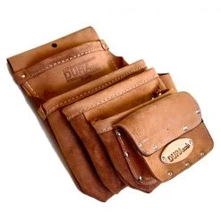 Dura Cuir Accessories 4 Pockets Pouch +Set Square Holder +1 Pocket Velcro