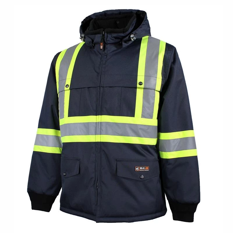10/4 Job Jackets Men's Waterproof Work Coat With Reflective Stripes - Image 3
