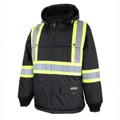 10/4 Job Jackets Men's Waterproof Work Coat With Reflective Stripes