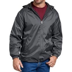 Dickies Overalls Men's Fleece Lined Hooded Nylon Jacket
